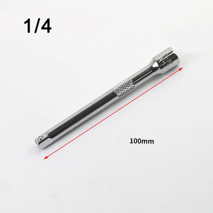 1/4" 3/8" 1/2" Socket Ratchet Wrench Extension Bar 50/75/100/125/150/250mm Long Bar Steering Sleeve Connecting Rod Accessories