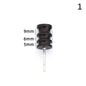 Black Ebony Wood Leather Burnisher Polished Rods, Leather Craft Edge Slicker Tool, Electric Polished Tip Head DIY Rotary Sets