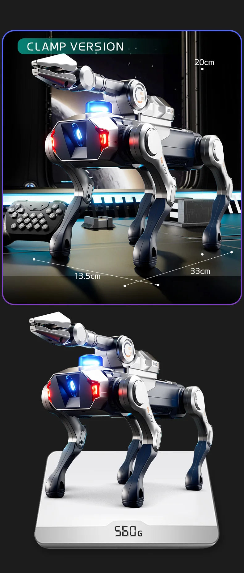 Jjrc Nuevo Perro Robot Interactivo Inteligente con Control Remoto, Canta, Baila y Programable, Mascota Electrónica, Juguete Transfronterizo