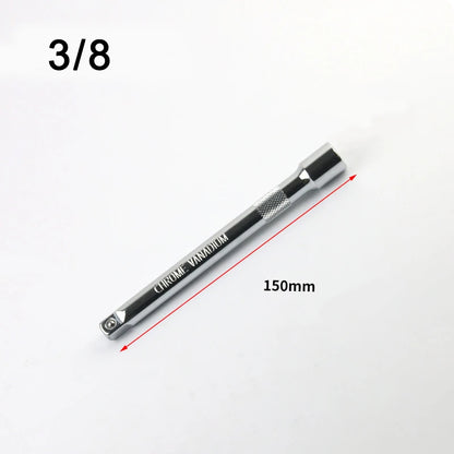 1/4" 3/8" 1/2" Socket Ratchet Wrench Extension Bar 50/75/100/125/150/250mm Long Bar Steering Sleeve Connecting Rod Accessories