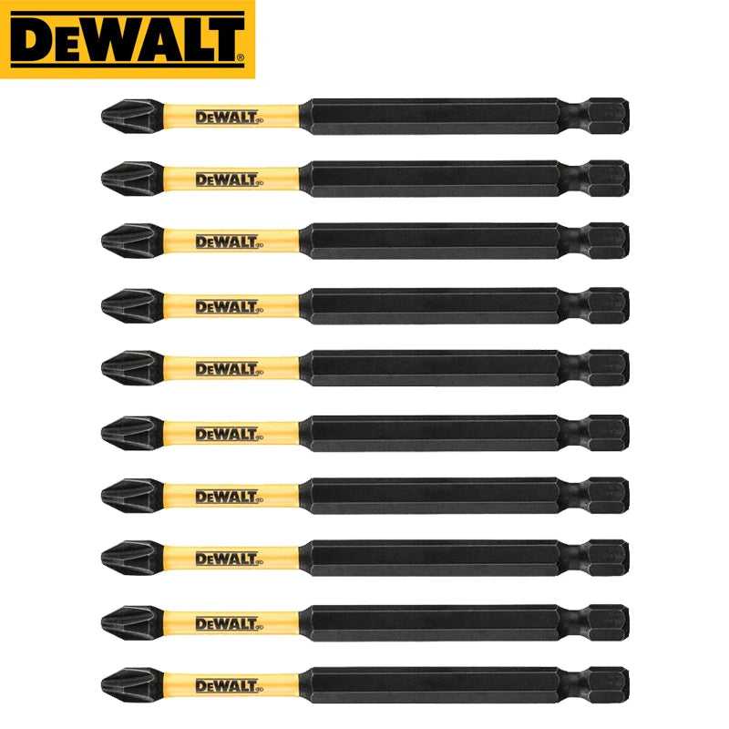 DEWALT PH2 SL8 Philips Slotted Drill Bits Series 10X 20X 89MM 63.5MM 57MM 50MM 25MM Original Screwdriver Batch Header