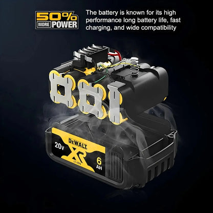 100% Original DEWALT 18V 20V 6.0Ah 5Ah, DCB206, DCB205 With Fast Charging, 20V Lithium Battery, 20V Dewalt Power Tool Battery