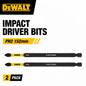 DEWALT DT7800T-2PCS 2-Pack PH2 152mm FlexTorq Impact Screwdriver Bits Long Torsion Drill Bits for Power Impact Drivers