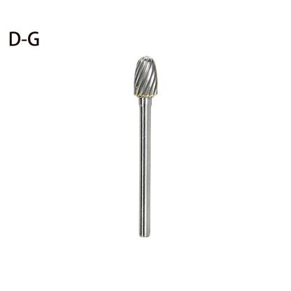 High-speed Steel Rotary Burr Carving Burr Bits Double Diamond Cut Dremel Tools for Wood Stone Carving Steel Metal Working