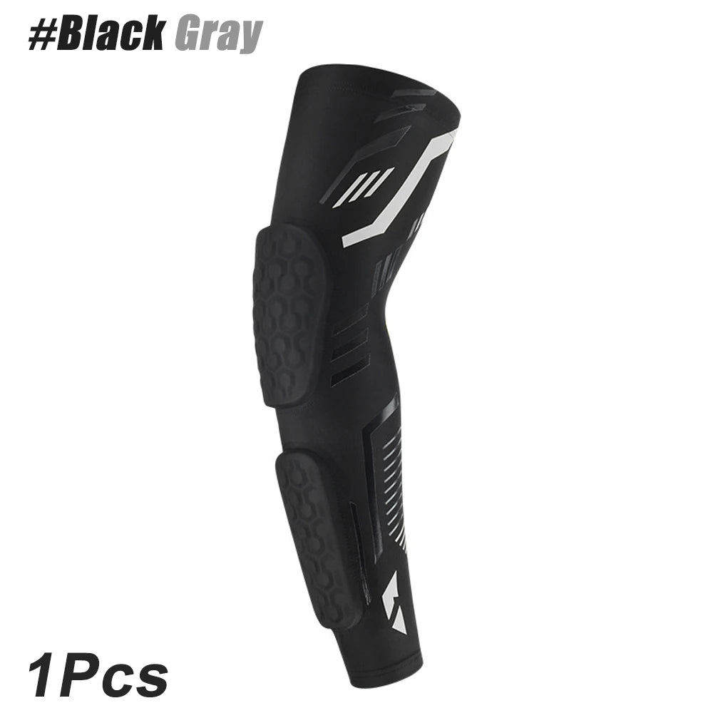 1 Pcs Sports Padded Arm Sleeve Protective Compression Elbow Pad for Basketball, Football, Volleyball, Soccer, and Gym Sport Arm Guards Home