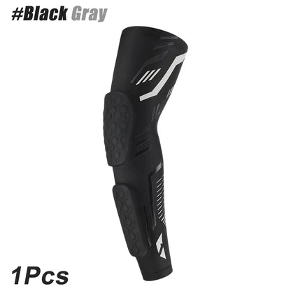 1 Pcs Sports Padded Arm Sleeve Protective Compression Elbow Pad for Basketball, Football, Volleyball, Soccer, and Gym Sport Arm Guards Home