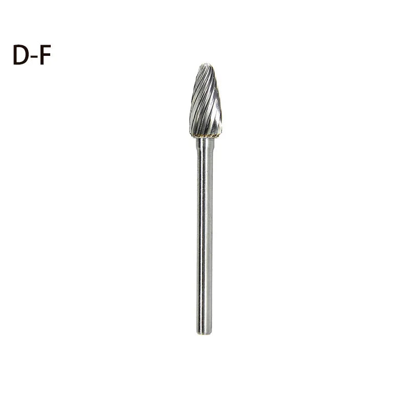 High-speed Steel Rotary Burr Carving Burr Bits Double Diamond Cut Dremel Tools for Wood Stone Carving Steel Metal Working