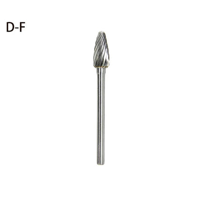 High-speed Steel Rotary Burr Carving Burr Bits Double Diamond Cut Dremel Tools for Wood Stone Carving Steel Metal Working