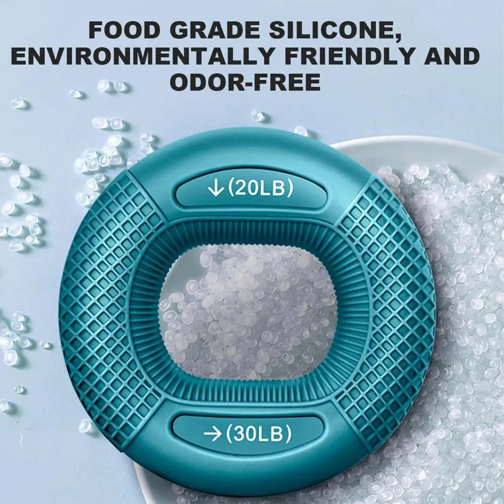 Silicone Finger Strengthener Ring, Hand and Wrist Muscle Trainer Ring, Carpal Expander for Exercise and Fitness