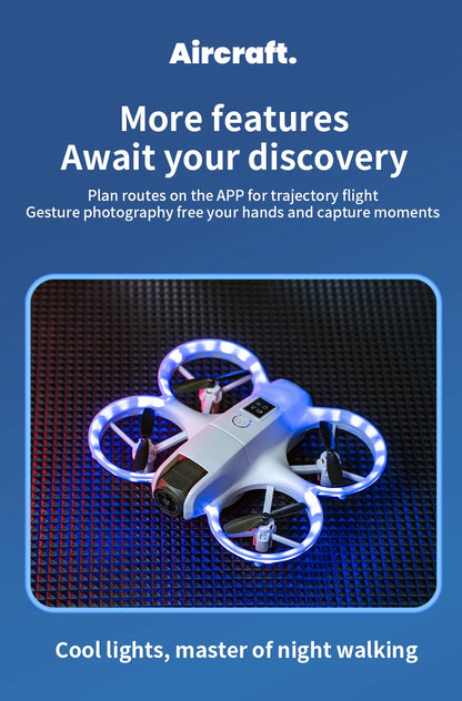 Mini Dron H135 4K Profesional con Cámara Dual, Modo Sin Cabeza, Evitación de Obstáculos, WiFi FPV, Dron 360 °   Helicóptero de Juguete RC Quadcopter