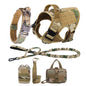 Large Dog Harness And Leash Set Pet German Shepherd Malinois Training Walking Vest Dog Harness And Collar For Medium Large Dogs