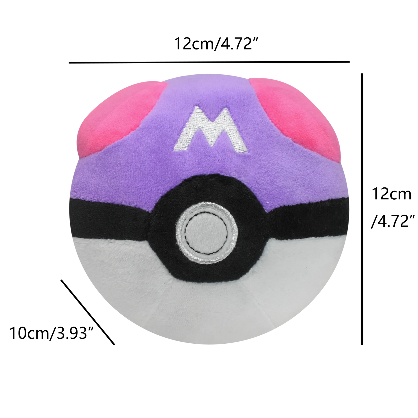 Master Ball Great Ball Ultra Ball Poké Ball juguetes de peluche animales de peluche suaves mochila de dibujos animados colgante decoración juguete cumpleaños