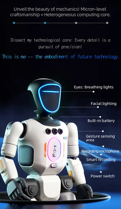 Nuevo Robot Jjrc R40 de Simulación Inteligente Interactivo y Programable, Robot Cantante y Bailarín, Apto para la Interacción en el Hogar