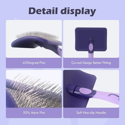 Dog Brush for Poodles Grooming Brush for Dematting Detangle Poodles German Shepherd Hair Pitbulls Yorkies Retriever Bathing