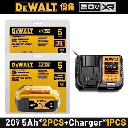 100% Original DEWALT 18V 20V 6.0Ah 5Ah, DCB206, DCB205 With Fast Charging, 20V Lithium Battery, 20V Dewalt Power Tool Battery