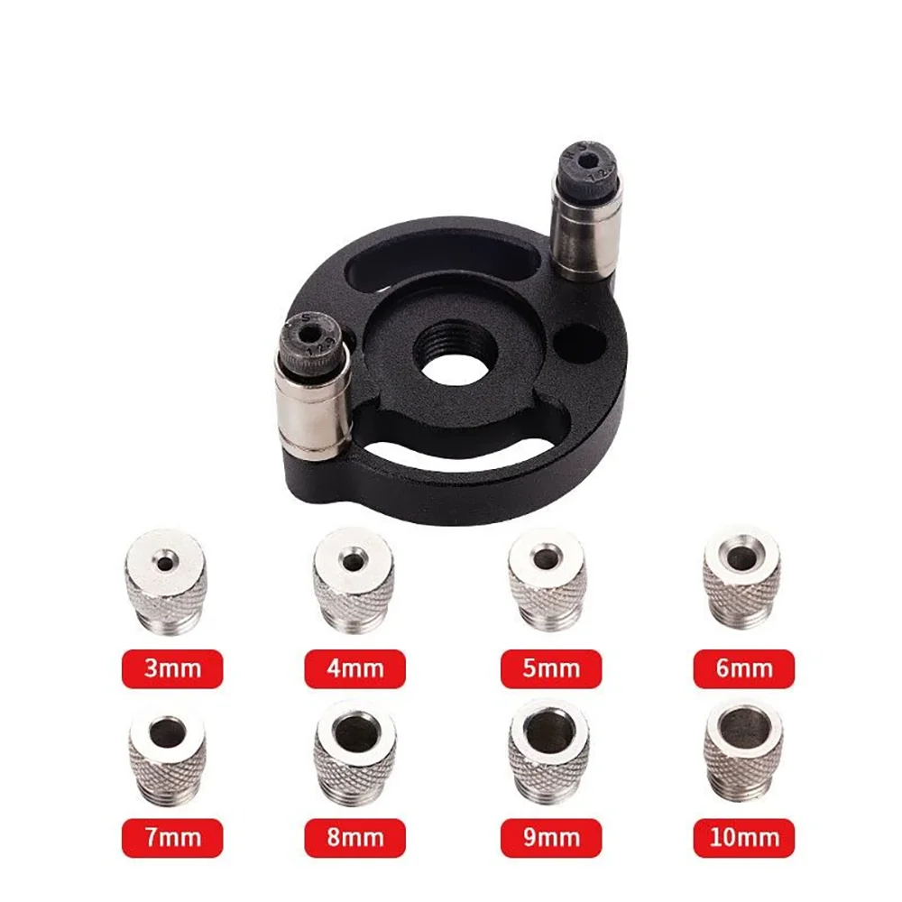 Kit de guía para espigado autocentrante - Guía de taladrado manual para orificios rectos y uniones de madera | Herramienta de carpintería de 3-10 mm para muebles de bricolaje
