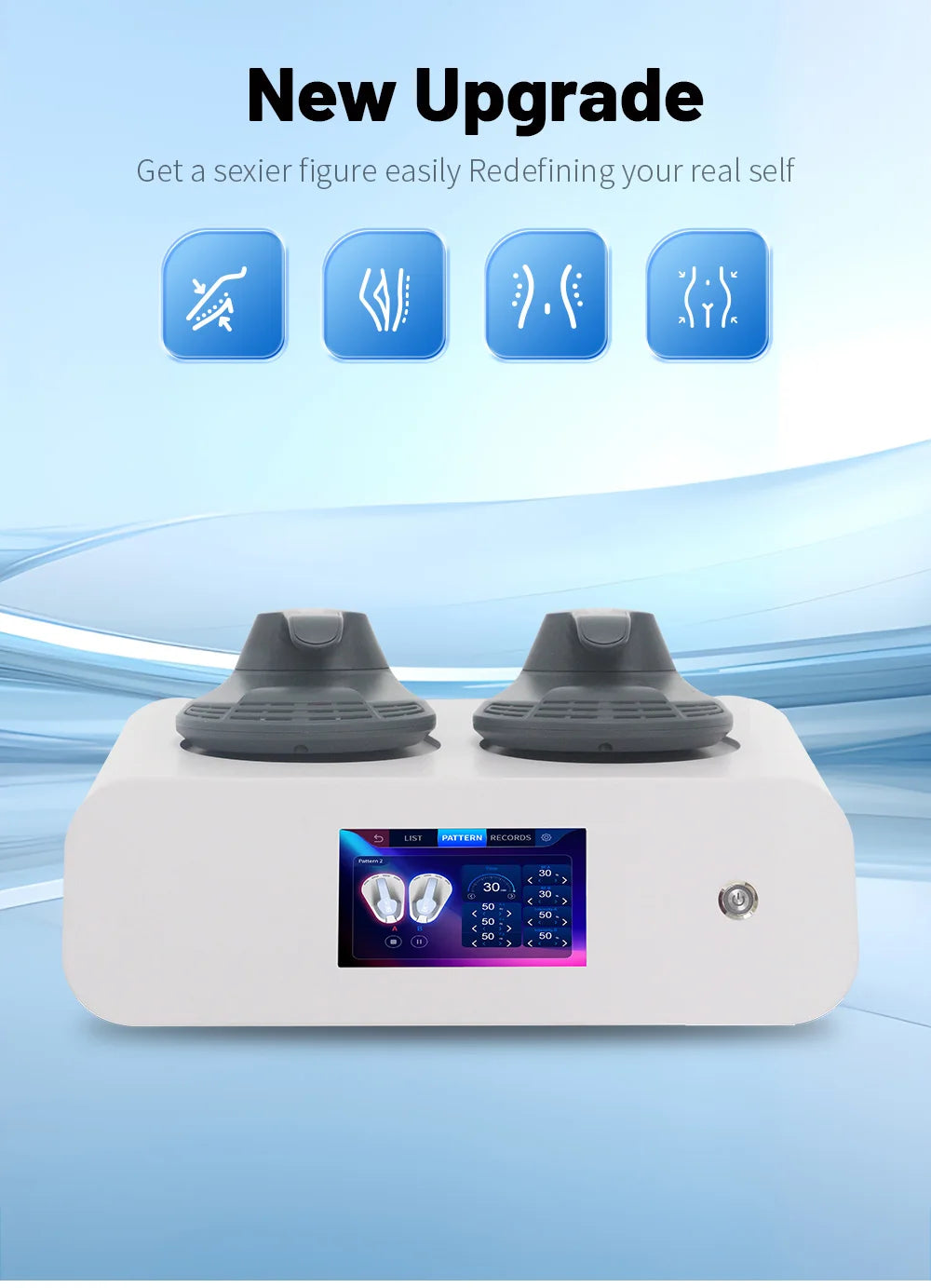 6500W 15 Tesla MYOslim EMS Body Sculpting Machine, Muscle Stimulation Beauty Equipment for Waist, Hip, Abdomen and Body Shaping