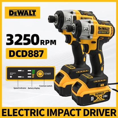 DEWALT DCD887 Cordless Brushless Electric Screwdriver Drill Tool Power Tool for Removing Screws and Drilling