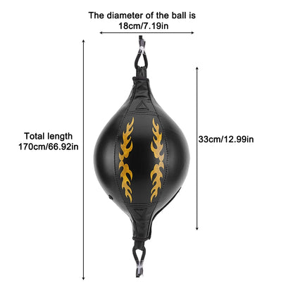Boxing Punching Ball Training Reaction Speed Balls PU Leather Training Hanging Swivel Speedball Home Gym Fitness Sport Equipment
