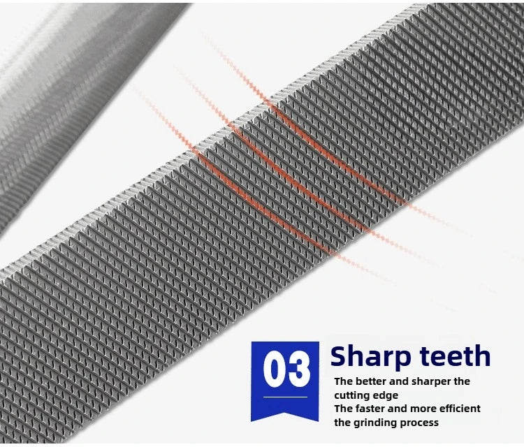 Juego de limas de ajuste de acero de alto carbono para trabajos pesados - Limas de dientes gruesos con mango ergonómico, herramientas para artesanía en metal y bricolaje pesado