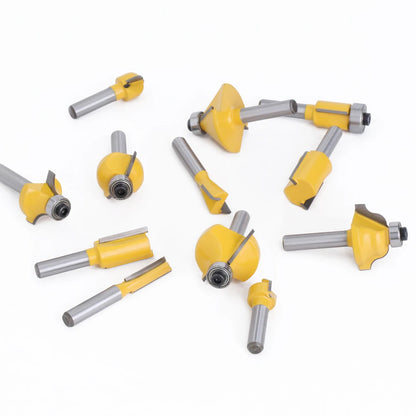 1pc 6mm Shank Router Bit Straight T Bit V Flush Trimming Cleaning Round Corner Cove Box Bits Milling Cutter For Wood MC06010
