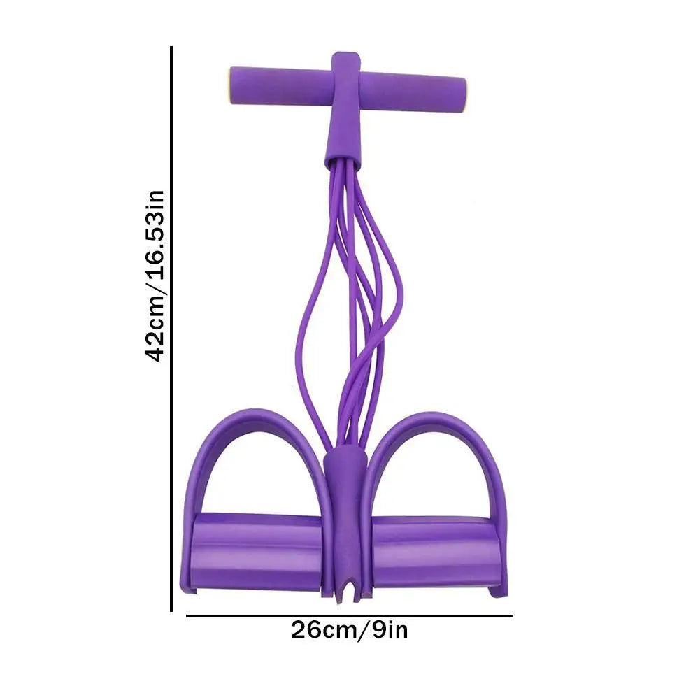 Banda de resistencia de 6 tubos, cuerda de tensión multifunción, bandas de Fitness, extractor de Pedal de Yoga elástico de 6 tubos para ejercicios deportivos en gimnasio