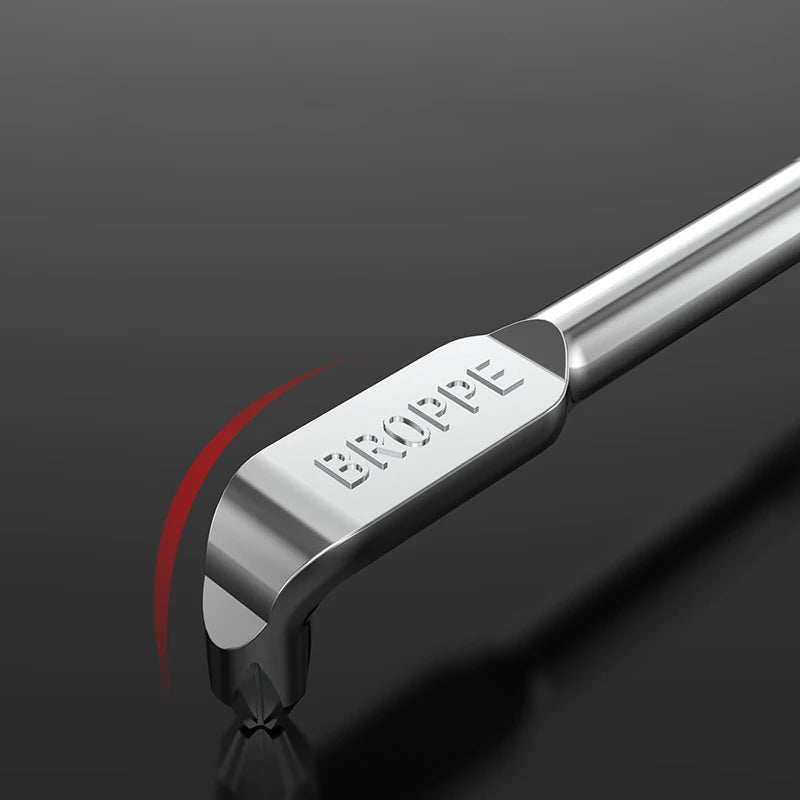 BROPPE Z-Type Screwdriver L-Shaped 90-Degree Right-Angle Elbow Bend Phillips/Slotted With Magnetic Short Screwdriver