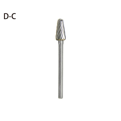 High-speed Steel Rotary Burr Carving Burr Bits Double Diamond Cut Dremel Tools for Wood Stone Carving Steel Metal Working