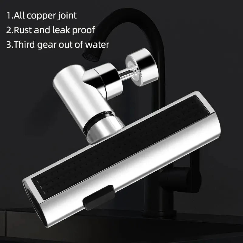New 3 Modes Kitchen Faucet Universal Rotation Multifunction Swivel Spout Sprayer Waterfall Type Water Tap Bathroom Accessories