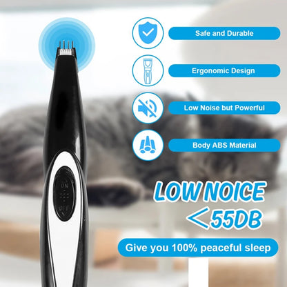 Electric Pet Clipper Grooming Kit for Dogs, Rechargeable Trimmer for Cat Hair Removal, Professional Grooming Set