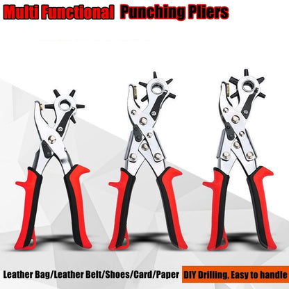 Multi-functional Punch Pliers Round Hole Oval Hole DIY Tool Watchband Strap Household Leathercraft Leather Belt Hole Punch Plier