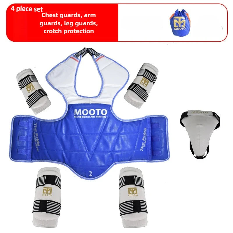 Equipo de Protección para Combate de Taekwondo, Set de Entrenamiento, Equipo de Combate Real, Set de Protección para Artes Marciales de Competición Reforzado