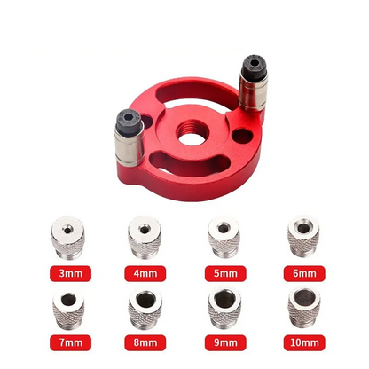 Kit de guía para espigado autocentrante - Guía de taladrado manual para orificios rectos y uniones de madera | Herramienta de carpintería de 3-10 mm para muebles de bricolaje