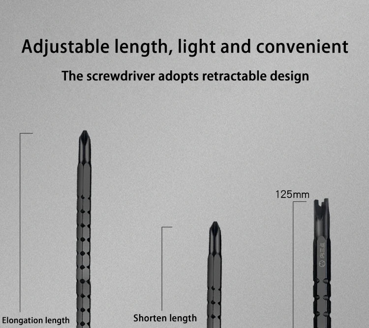 Triangle Screwdriver 17 In 1 Special Shaped Magnetic Screw CRV Torx Key Set Telescopic Alloy Steel For Xiaomi Repair Household