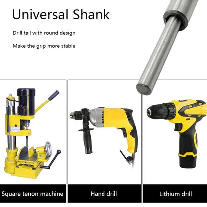 HSS Square Hole Drill Set - Auger Mortising Chisel Bit, Woodworking Drilling Tool, For DIY Furniture 1pc