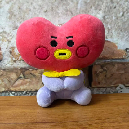 Juguetes de Peluche BTed 21, Mini Llavero Kawaii, Colgante de Anime, Adorno para Niños de 12-22 cm, Periféricos BT, Muñeco de Peluche Suave, Regalo