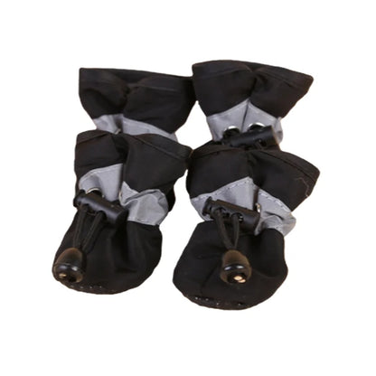 4pcs/set Waterproof Pet Dog Shoes Anti-slip Rain Boots Footwear for Small Cats Dogs Puppy Pet Booties Pet Paw Accessories