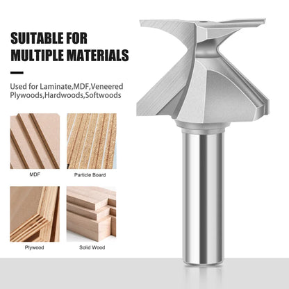 Arc Bending Integrated Router Bit R10 R18 R30 R50 Radius Forming Cutter for Wood Door Wall Panel Cabinet MDF Plywood Woodworking