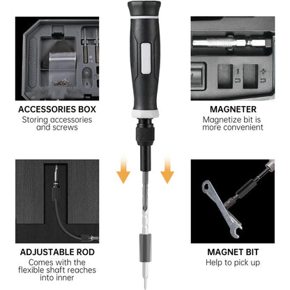 152/25-in-1 Multi-function Precision Screwdriver Tool Set for Disassembly and Repair of Glasses, Watches, Computers, and Mobile Phones