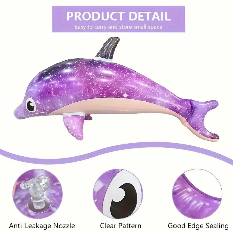Delfines y Tiburones Inflables, Juguetes para Fiestas en la Piscina, Juguetes Inflables de Animales Marinos, Regalos para Fiestas Temáticas de Verano en la Piscina