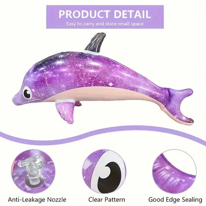 Delfines y Tiburones Inflables, Juguetes para Fiestas en la Piscina, Juguetes Inflables de Animales Marinos, Regalos para Fiestas Temáticas de Verano en la Piscina