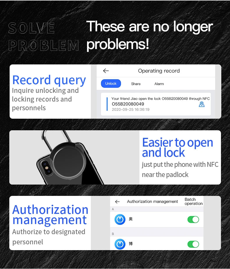 Smart Fingerprint Padlock 0.5s Unlock IP55 Waterproof Type-C Rechargeable for Luggage, Gym, Office, Zinc Alloy Anti-Theft Lock