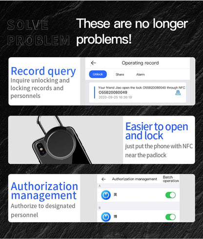 Smart Fingerprint Padlock 0.5s Unlock IP55 Waterproof Type-C Rechargeable for Luggage, Gym, Office, Zinc Alloy Anti-Theft Lock