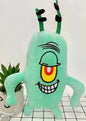 35cm Bob Esponja Patricio Estrella Gary Calamardo Tentáculos muñecos de peluche bolsa colgantes regalos de cumpleaños de Navidad para niños