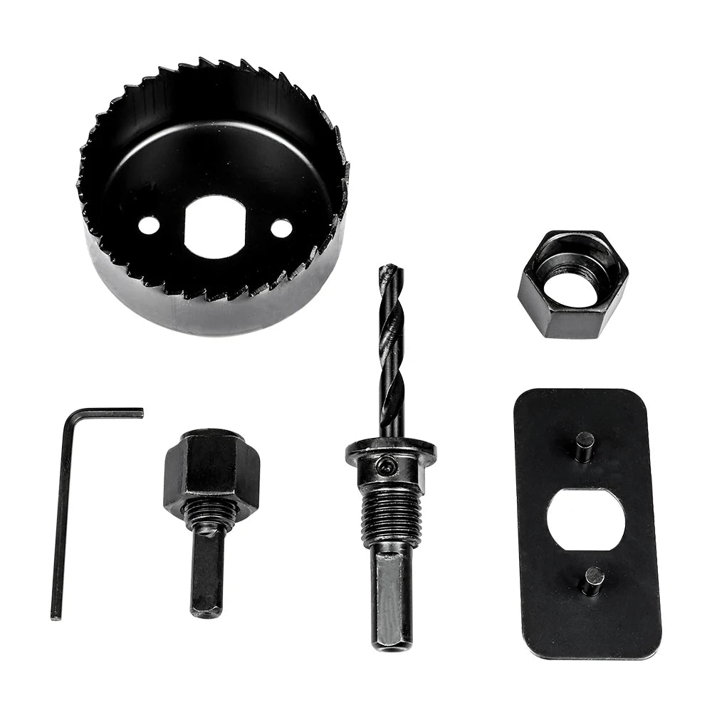 11/16pcs woodworking hole saw set drill bit carbon steel 19-127mm hole cutter set for plasterboard ceiling wood hole saw kit