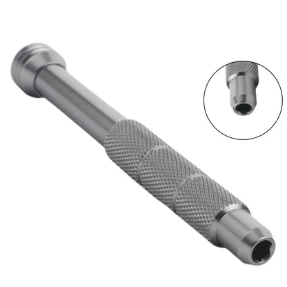 Precision Magnetic Screwdriver Handle Bearing Aluminium Alloy Bolt Handle Phone Repair Hand Tool for H4mm Screw Driver Bits