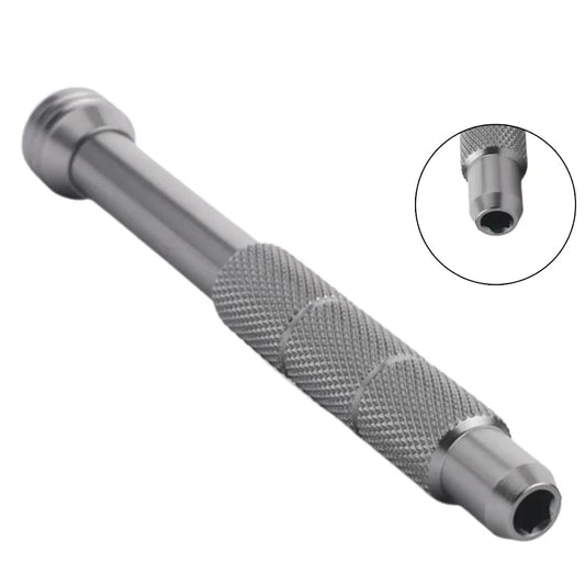 Precision Magnetic Screwdriver Handle Bearing Aluminium Alloy Bolt Handle Phone Repair Hand Tool for H4mm Screw Driver Bits