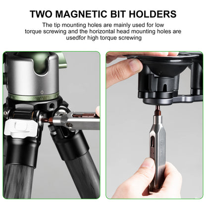 FANAUE Multifunctional Magnetic Keychain Mini Portable Folding Screwdriver Repair Tool Combination Pendant Portable Cross One