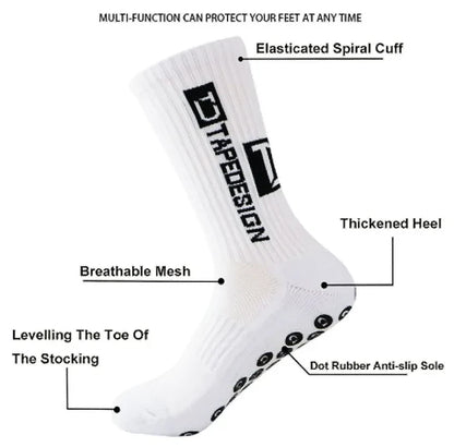 High Quality Wear-Resistant Football Socks Soft Breathable Thick Sports Socks Adhesive Anti Slip Sweat Absorbing Football Socks