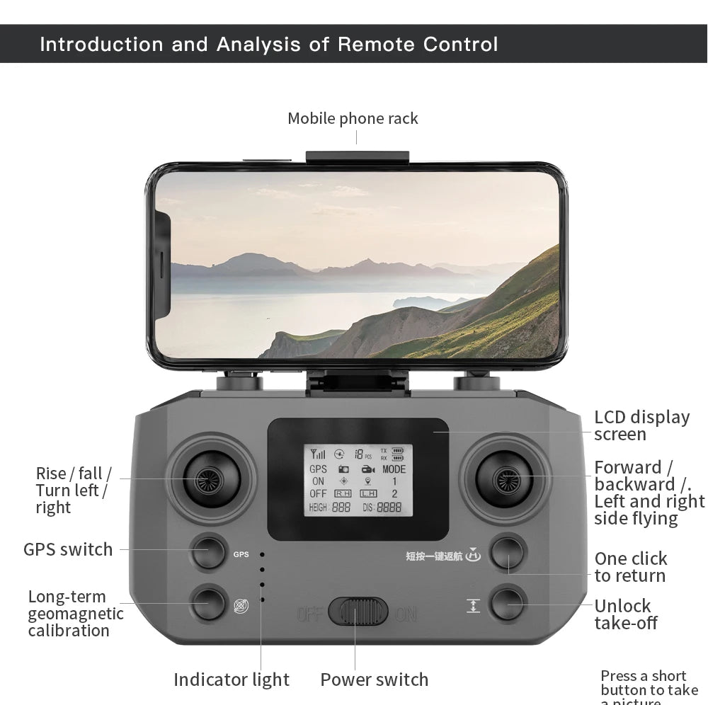 Dron GPS L600 PRO / PRO MAX Profesional 4K con Cámara Dual HD PTZ de 3 Ejes, Evitación de Obstáculos, Motor sin Escobillas, WIFI 5G, Dron de Seguridad